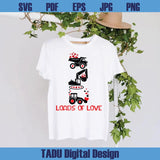Loads of Love Construction Vehicles Valentine's Day Kids Boy Svg Png