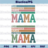 Mama Svg Retro Mama Png Svg Mom Sayings Svg Mother Quote Svg