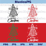 Merry Christmas Tree Cross Svg Jesus Cross Christmas Tree Png