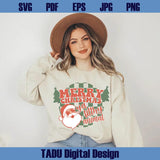 Merry Christmas Ya Filthy Animal Svg Retro Vintage Christmas Png