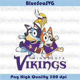 Minnesota Vikings Bluey Bingo Png Football Bluey Vikings Png