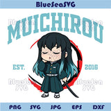 Muichirou Png Demon Slayer Svg Anime Lover Png Infinity Castle Svg