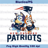 New England Patriots Bluey Bingo Png Football Bluey Patriots Png