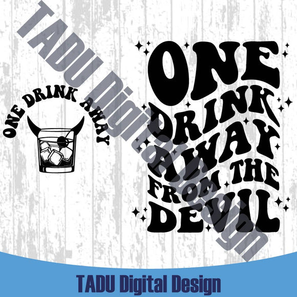 One Drink Away From The Devil Svg Jelly Roll Png Country Music Svg