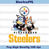 Pittsburgh Steelers Bluey Bingo Png Football Bluey Steelers Png