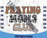 Praying Moms Club Png Retro Christian Mom Svg Country Mom Png