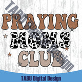 Praying Moms Club Png Retro Christian Mom Svg Country Mom Png