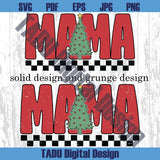 Retro Christmas Mama Png Mama Christmas Tree Svg Xmas Mom