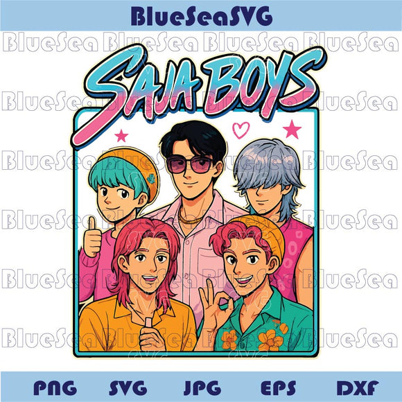 Retro Saja Boys Png Kpop Demon Hunters Png Fan Saja Boys Svg