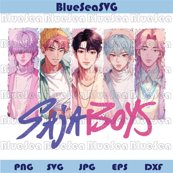 Saja Boys Png Art Kpop Demon Hunters Png Saja Boys Boy Band Svg