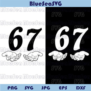  Six Seven 6 7 Meme Svg Funny Hands 67 Png Viral Trendy Gen Z Svg