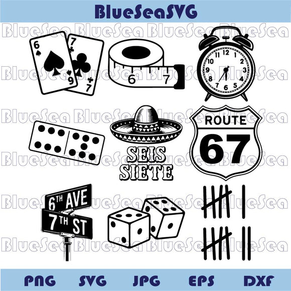 Six Seven 6 7 Svg Costume Matching Funny Six Seven 6 7 Meme Png