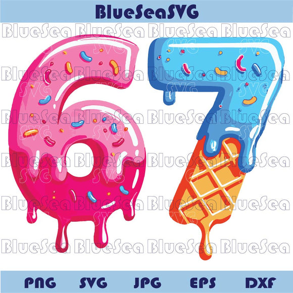 Six Seven Ice Cream Drip Png Six Seven 6 7 Meme Png 6 7 Ice Cream