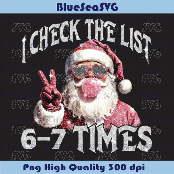 Six Seven Meme Santa Png Funny 67 Christmas Pink Santa Claus Png