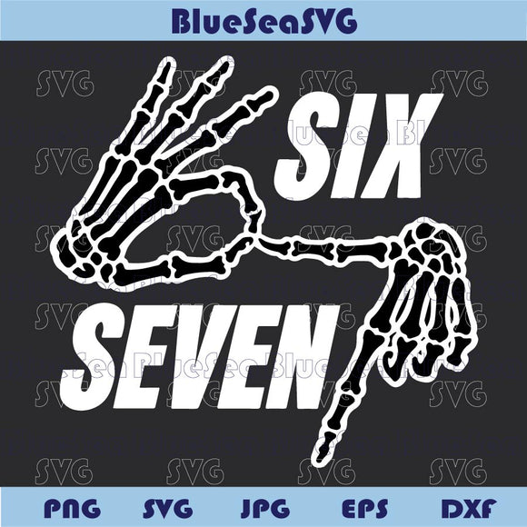 Six Seven Skeleton Hands Png Six Seven 6 7 Meme Png Bones Clipart