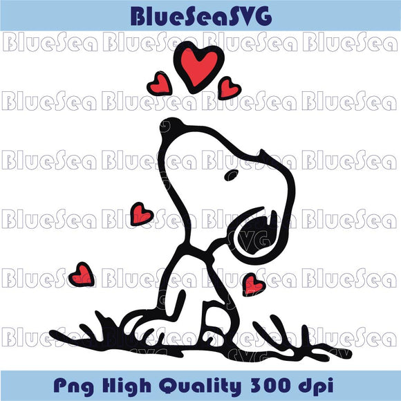 Snoopy Svg Heart Snoopy Png The Peanuts Svg Cute Snoopy Lover