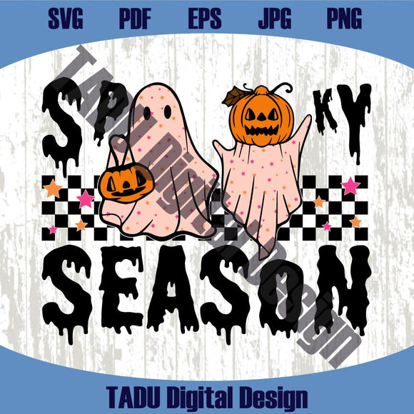 Spooky Season Png Cute Ghost Halloween Svg Little Girl Spooky Png