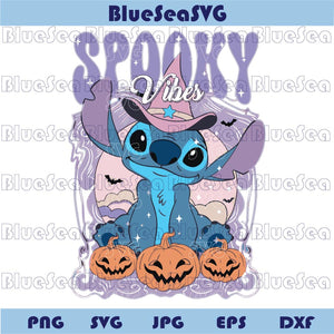 Spooky Vibes Stitch Png Halloween Stitch Coquette Preppy Png 