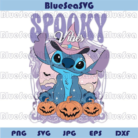 Spooky Vibes Stitch Png Halloween Stitch Coquette Preppy Png 
