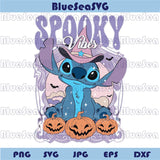 Spooky Vibes Stitch Png Halloween Stitch Coquette Preppy Png 