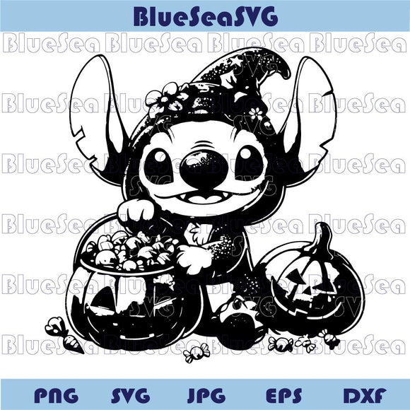 Stitch Halloween Svg Scary Stitch Png Trick Or Treat Halloween Stitch
