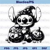 Stitch Halloween Svg Scary Stitch Png Trick Or Treat Halloween Stitch