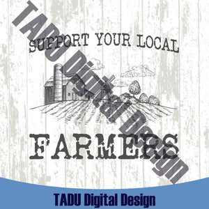Support Your Local Farmers Svg Png Farmer Svg Farm Png Country