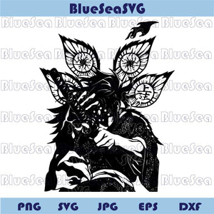 Upper Moon Kokushibo Svg Demon Slayer Infinity Castle Png Anime