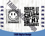 When It Comes To My Child I Will Smile In My Mugshot Svg Christmas