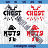 Bundle Chest And Nuts Svg Funny Christmas Couple Matching Png