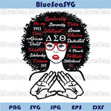 Delta Sigma Theta Svg Dst Sorority Afro Woman Png Diva 1913 Svg