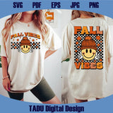 Fall Vibes Png Checkered Smiley Face Checker Fall Svg Autumn Png