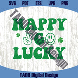 Happy Go Lucky Svg Saint Patrick's Day Svg St Paddys Day Png - Blue Sea Svg
