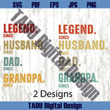 Personalized Legend Husband Dad Grandpa Svg Custom Grandpa Png - Blue Sea Svg