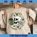 St Patricks Day Coffee Svg Let's Get Lucky Up Svg Dead Inside - Blue Sea Svg