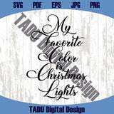 My Favorite Color is Christmas Lights Svg Tutorial Christmas Decor