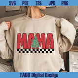 Retro Christmas Mama Png Mama Christmas Tree Svg Xmas Mom
