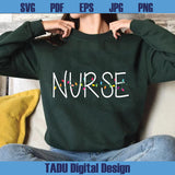 Christmas Nurse Svg Christmas Lights Nursing Png Festive Nurse Png