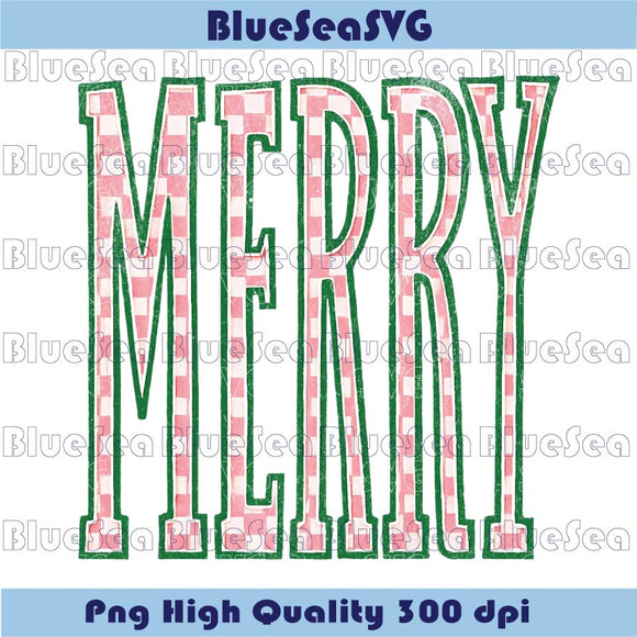 Merry Png Checkered Merry Christmas Png Girly Christmas Png