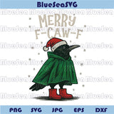 F-Caw-F Crow Christmas Png Funny Christmas Raven F Caw F Png