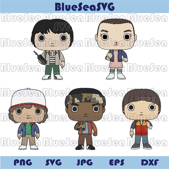 Stranger Things Characters Chibi Svg Stranger Things Kids Png