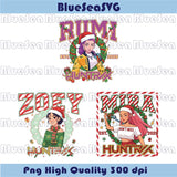 Rumi Mira Zoey Huntrix Christmas Png Demon Hunters Huntrix Png