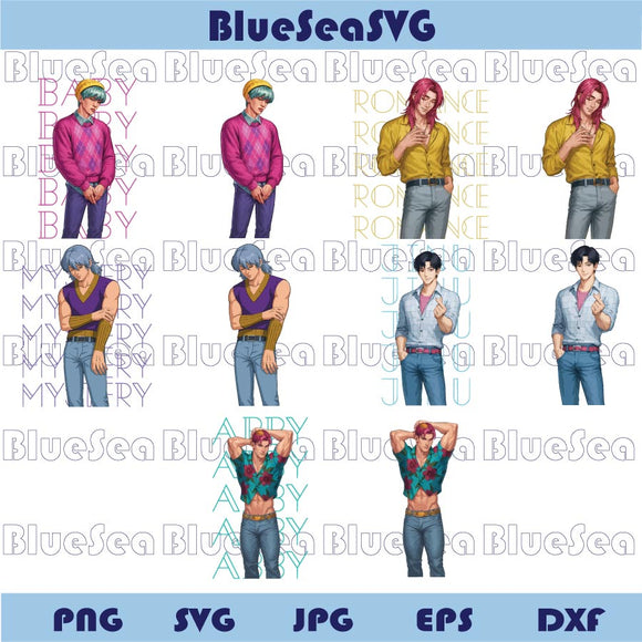 Saja Boys Png Bundle Kpop Demon Hunters Saja Boys Clipart Merch