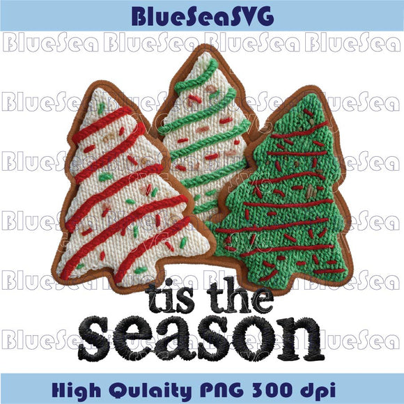 Christmas Tree Cake Faux Yarn Crochet Cute Knitting Xmas Tree Png