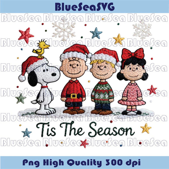 Snoopy Christmas Tis The Season Png Christmas Snoopy Png