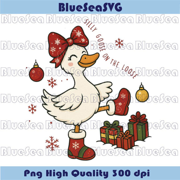 Silly Goose on the Loose Goose Girl Png Christmas Silly Goose Kid