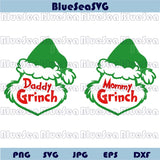 Grinch Family Svg Bundle Christmas Daddy Mommy Grinch Svg Png