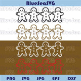 Gingerbread Man Svg Squad Christmas Cookie Svg Gingerbread Png