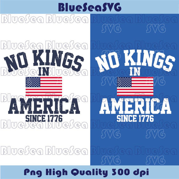 No Kings in America Yard Sign Svg Anti Maga Anti Trump Png 1776