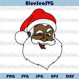 Black Santa Svg Bundle African Santa Claus Png Cool Santa Svg